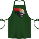 Curled Angola Flag Angolan Day Football Cotton Apron 100% Organic Forest Green
