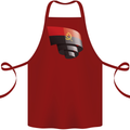 Curled Angola Flag Angolan Day Football Cotton Apron 100% Organic Maroon