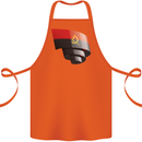 Curled Angola Flag Angolan Day Football Cotton Apron 100% Organic Orange