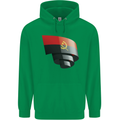 Curled Angola Flag Angolan Day Football Mens 80% Cotton Hoodie Irish Green