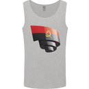 Curled Angola Flag Angolan Day Football Mens Vest Tank Top Sports Grey