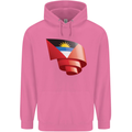 Curled Antigua and Barbuda Flag Day Football Childrens Kids Hoodie Azalea