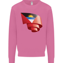Curled Antigua and Barbuda Flag Day Football Mens Sweatshirt Jumper Azalea
