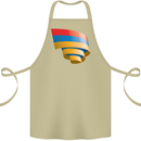 Curled Armenia Flag Armenian Day Football Cotton Apron 100% Organic Khaki