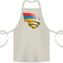 Curled Armenia Flag Armenian Day Football Cotton Apron 100% Organic Natural