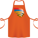 Curled Armenia Flag Armenian Day Football Cotton Apron 100% Organic Orange