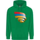 Curled Armenia Flag Armenian Day Football Mens 80% Cotton Hoodie Irish Green