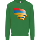 Curled Armenia Flag Armenian Day Football Mens Sweatshirt Jumper Irish Green