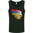 Curled Armenia Flag Armenian Day Football Mens Vest Tank Top Black