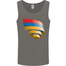 Curled Armenia Flag Armenian Day Football Mens Vest Tank Top Charcoal