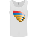 Curled Armenia Flag Armenian Day Football Mens Vest Tank Top White