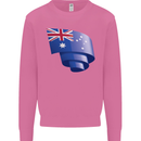 Curled Australia Flag Australian Day Football Mens Sweatshirt Jumper Azalea