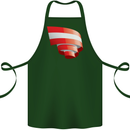 Curled Austria Flag Austrian Day Football Cotton Apron 100% Organic Forest Green