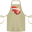Curled Austria Flag Austrian Day Football Cotton Apron 100% Organic Khaki