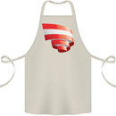 Curled Austria Flag Austrian Day Football Cotton Apron 100% Organic Natural