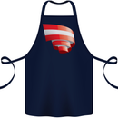 Curled Austria Flag Austrian Day Football Cotton Apron 100% Organic Navy Blue