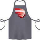 Curled Austria Flag Austrian Day Football Cotton Apron 100% Organic Steel