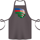 Curled Azerbaijan Flag Azerbaijani Day Football Cotton Apron 100% Organic Dark Grey