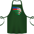 Curled Azerbaijan Flag Azerbaijani Day Football Cotton Apron 100% Organic Forest Green
