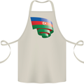 Curled Azerbaijan Flag Azerbaijani Day Football Cotton Apron 100% Organic Natural