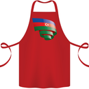 Curled Azerbaijan Flag Azerbaijani Day Football Cotton Apron 100% Organic Red
