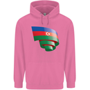 Curled Azerbaijan Flag Azerbaijani Day Football Mens 80% Cotton Hoodie Azelea
