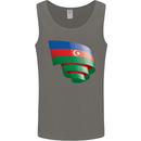 Curled Azerbaijan Flag Azerbaijani Day Football Mens Vest Tank Top Charcoal