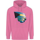 Curled Bahamas Flag Bahamians Day Football Childrens Kids Hoodie Azalea