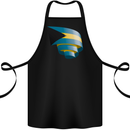 Curled Bahamas Flag Bahamians Day Football Cotton Apron 100% Organic Black