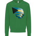 Curled Bahamas Flag Bahamians Day Football Kids Sweatshirt Jumper Irish Green