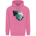 Curled Bahamas Flag Bahamians Day Football Mens 80% Cotton Hoodie Azelea