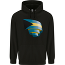 Curled Bahamas Flag Bahamians Day Football Mens 80% Cotton Hoodie Black