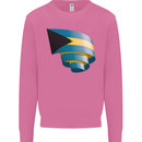 Curled Bahamas Flag Bahamians Day Football Mens Sweatshirt Jumper Azalea