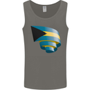 Curled Bahamas Flag Bahamians Day Football Mens Vest Tank Top Charcoal