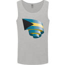 Curled Bahamas Flag Bahamians Day Football Mens Vest Tank Top Sports Grey