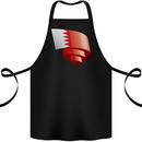 Curled Bahrain Flag Bahraini Day Football Cotton Apron 100% Organic Black