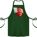 Curled Bahrain Flag Bahraini Day Football Cotton Apron 100% Organic Forest Green