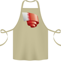 Curled Bahrain Flag Bahraini Day Football Cotton Apron 100% Organic Khaki