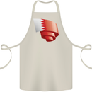 Curled Bahrain Flag Bahraini Day Football Cotton Apron 100% Organic Natural