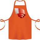 Curled Bahrain Flag Bahraini Day Football Cotton Apron 100% Organic Orange