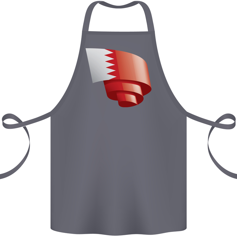 Curled Bahrain Flag Bahraini Day Football Cotton Apron 100% Organic Steel
