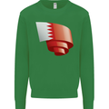 Curled Bahrain Flag Bahraini Day Football Mens Sweatshirt Jumper Irish Green