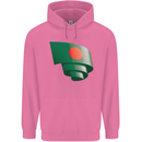 Curled Bangladesh Flag Bangladeshi Day Football Childrens Kids Hoodie Azalea