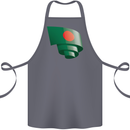 Curled Bangladesh Flag Bangladeshi Day Football Cotton Apron 100% Organic Steel