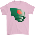 Curled Bangladesh Flag Bangladeshi Day Football Mens T-Shirt 100% Cotton Light Pink