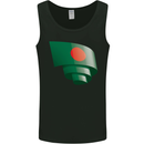 Curled Bangladesh Flag Bangladeshi Day Football Mens Vest Tank Top Black