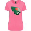 Curled Bangladesh Flag Bangladeshi Day Football Womens Wider Cut T-Shirt Azalea