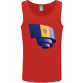 Curled Barbados Flag Barbadians Day Football Mens Vest Tank Top Red