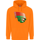 Curled Belarus Flag Belarusian Day Football Childrens Kids Hoodie Orange