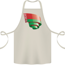 Curled Belarus Flag Belarusian Day Football Cotton Apron 100% Organic Natural